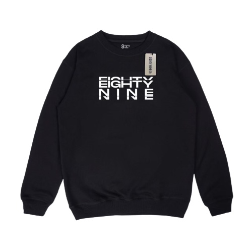 Sweater Crewneck Eightynine Black Edition Sablon | Good Brand And Quality Fashion Wanita Pria