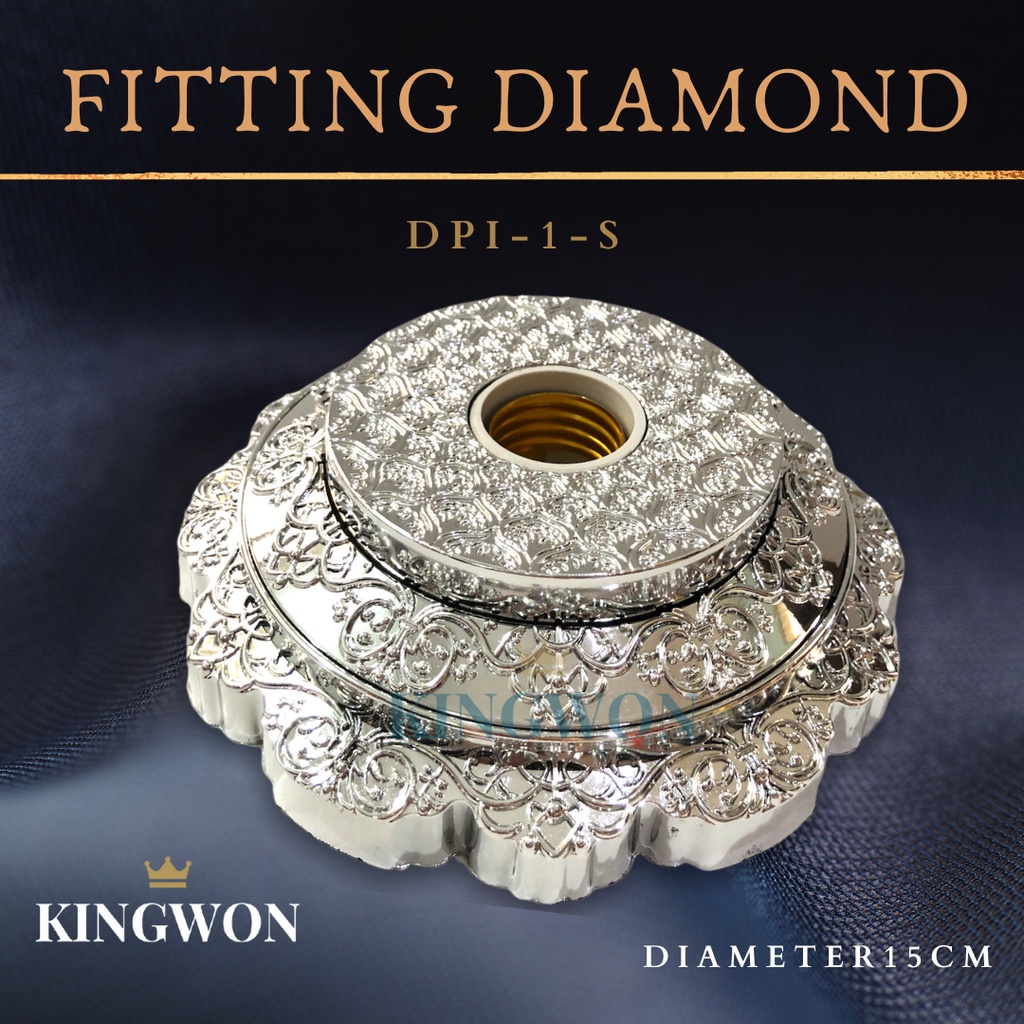 FITTING LAMPU PLAFON HIAS DIAMOND DPI 1 S KINGWON E27