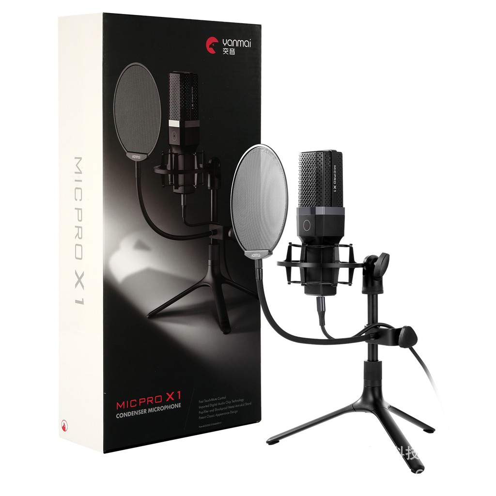 YANMAI MICPRO X1 - Professional Cardioid Condenser Microphone - Mikrofon Kondenser USB Profesional