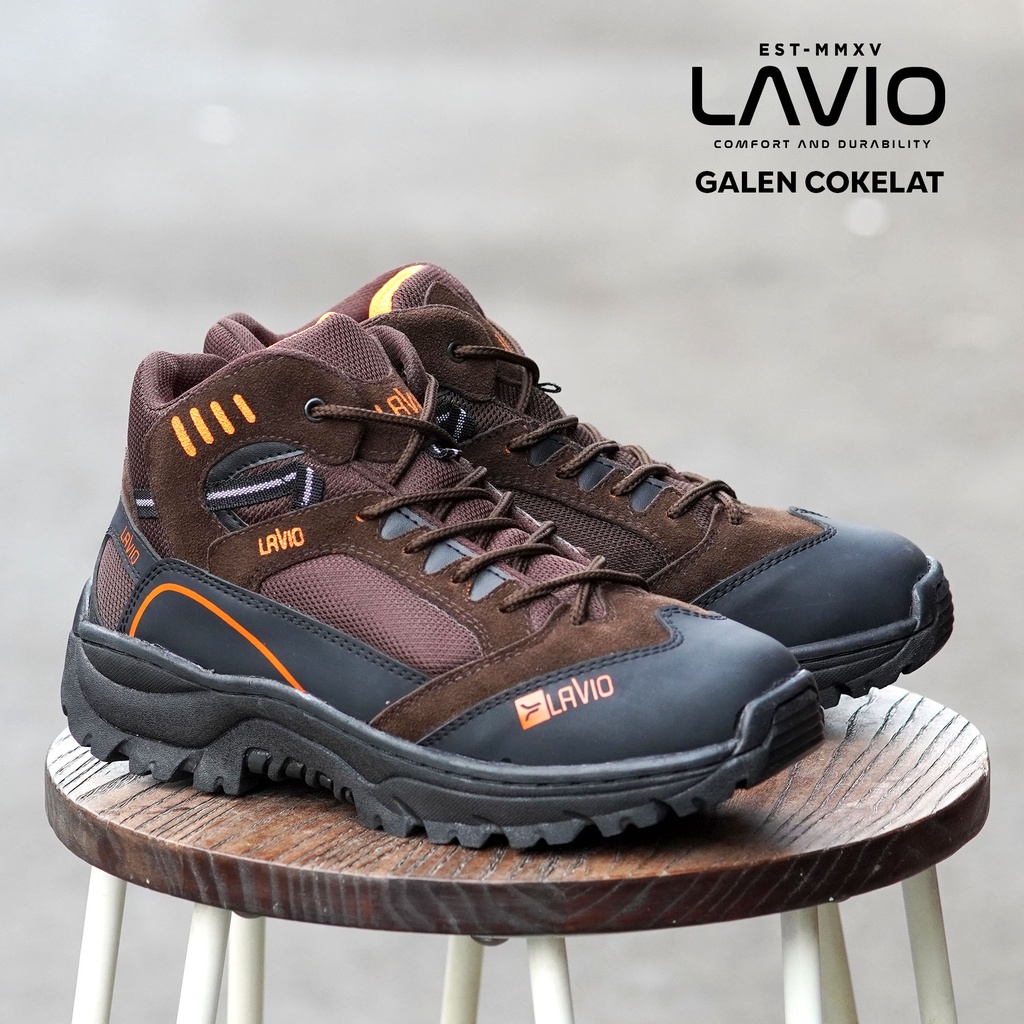 Sepatu Safety Proyek Gunung Hiking Touring Lavio Galen Outdoor Ujung Besi Pria Terlaris