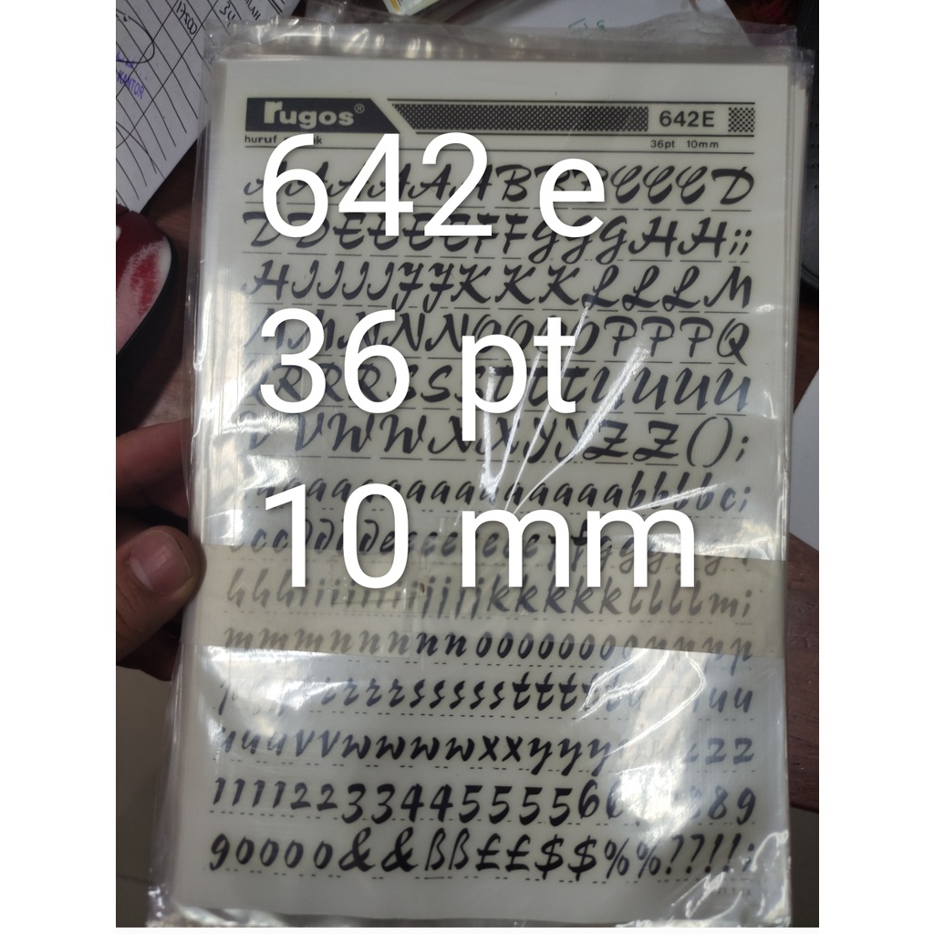 

rugos huruf 2022 april 10 mm sd 13 mm satuan
