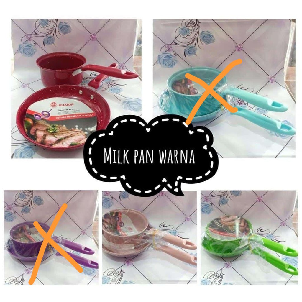 Milkpan pastela teflon set