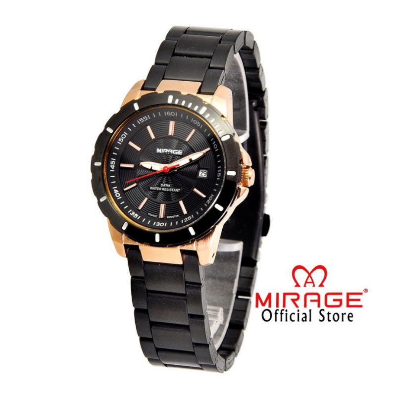 JAM TANGAN WANITA ROSGOLD Miragewatch Terlaris Tahan Air Anti karat Original Jam Tangan Wanita Mirage 8549L HitamRosegold PH Jam Tangan KASUAL wanita tahan air Water PROF FRE BOX DAN BATRAI JAM TANGAN MIRAGE TERLARISS