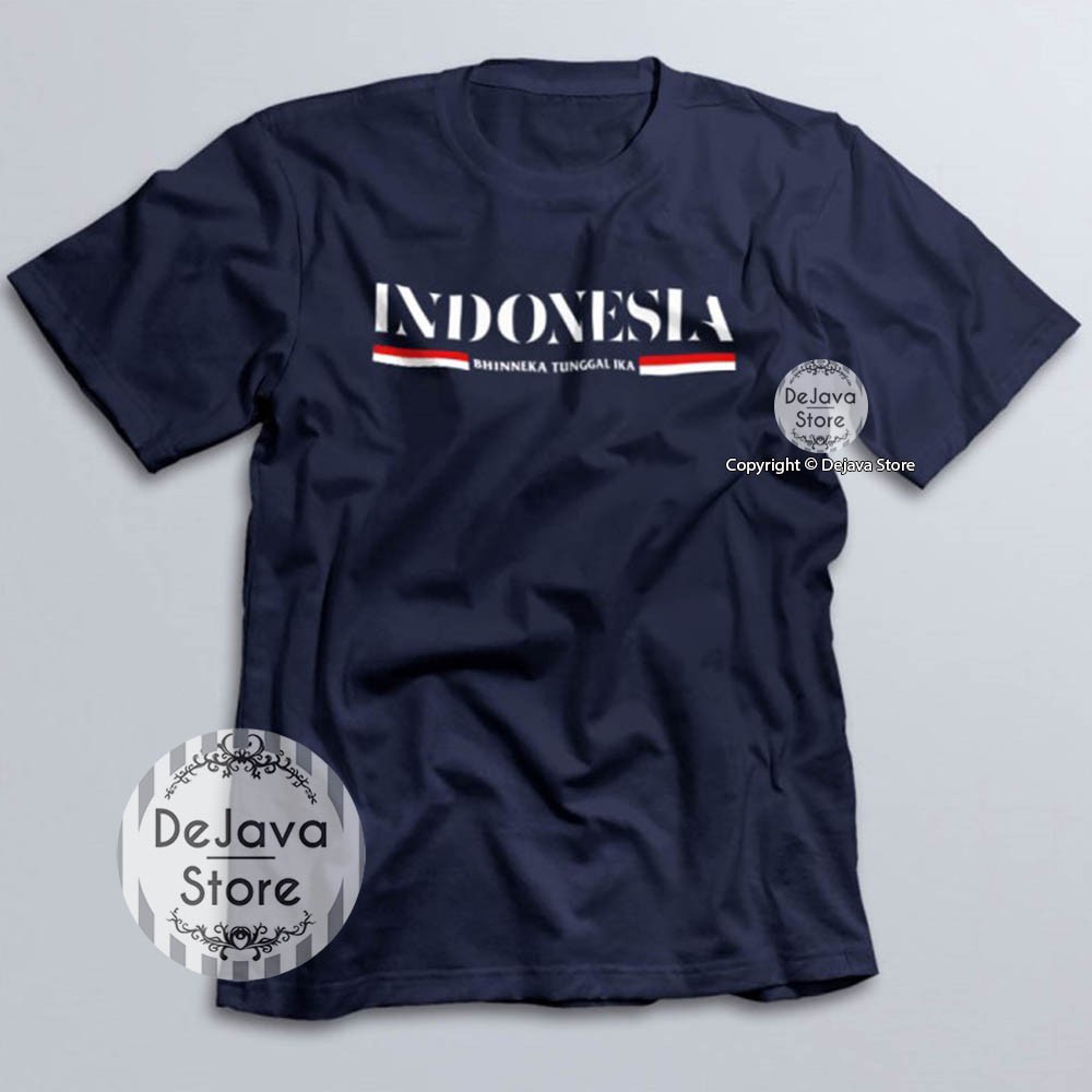 Kaos Distro Indonesia Bhinneka Tunggal Ika Baju Agustus Cotton Combed 30s Unisex Premium | 4385-4