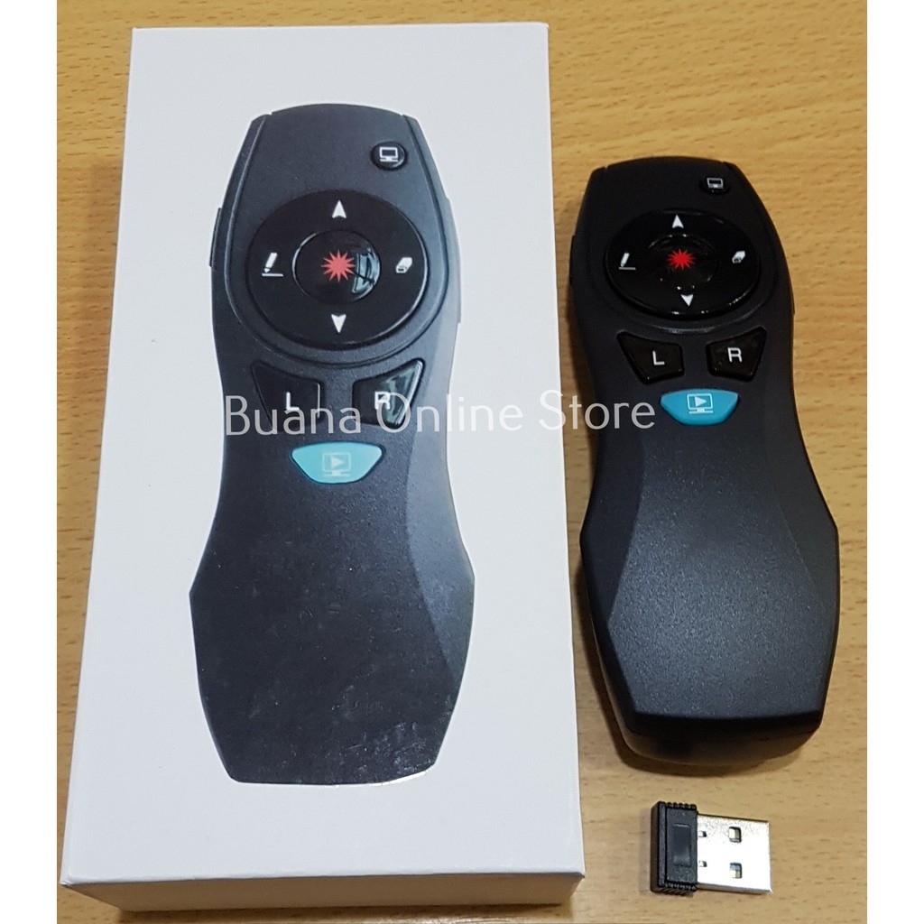 Wireless Presenter With Mouse Laser Pointer 3in1 Function