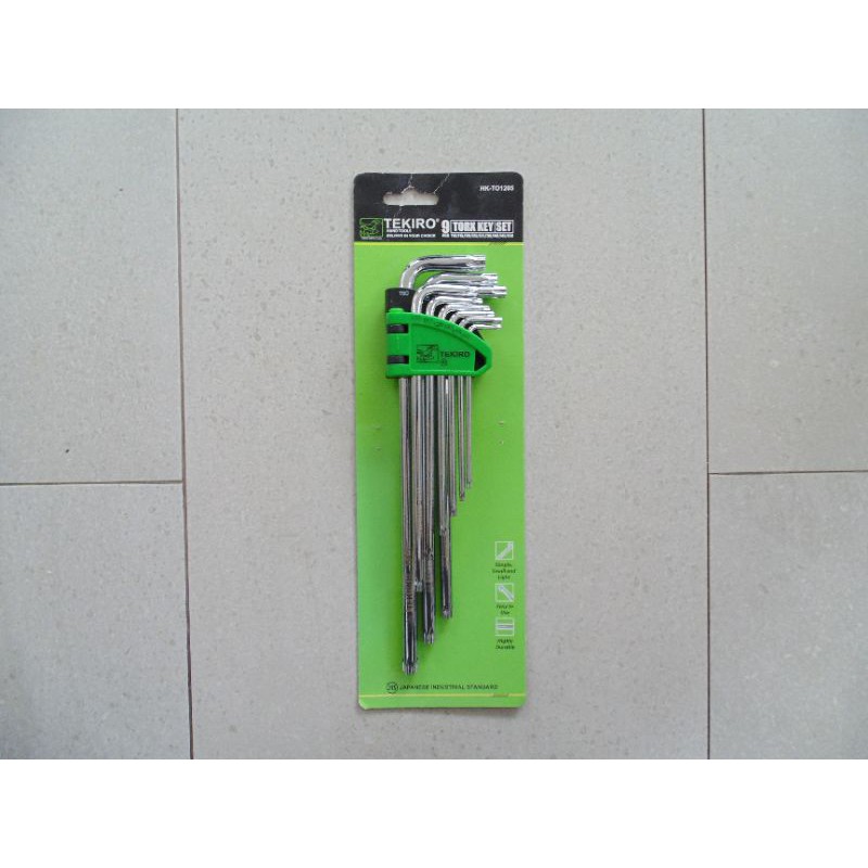 Kunci L Set Bintang 9 Pcs Merk Tekiro