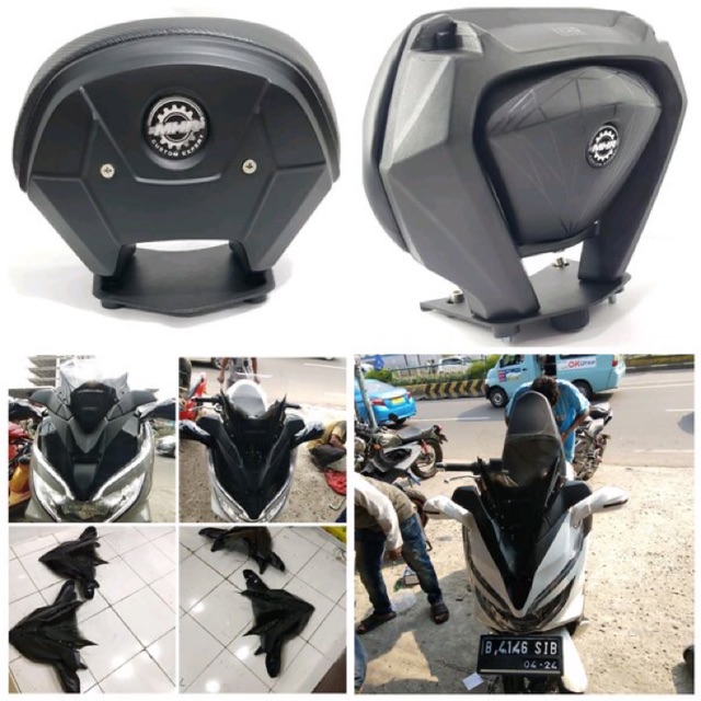 Tameng Pcx Lokal Senderan Jox Tameng Body depan 2itam Plastik ABS