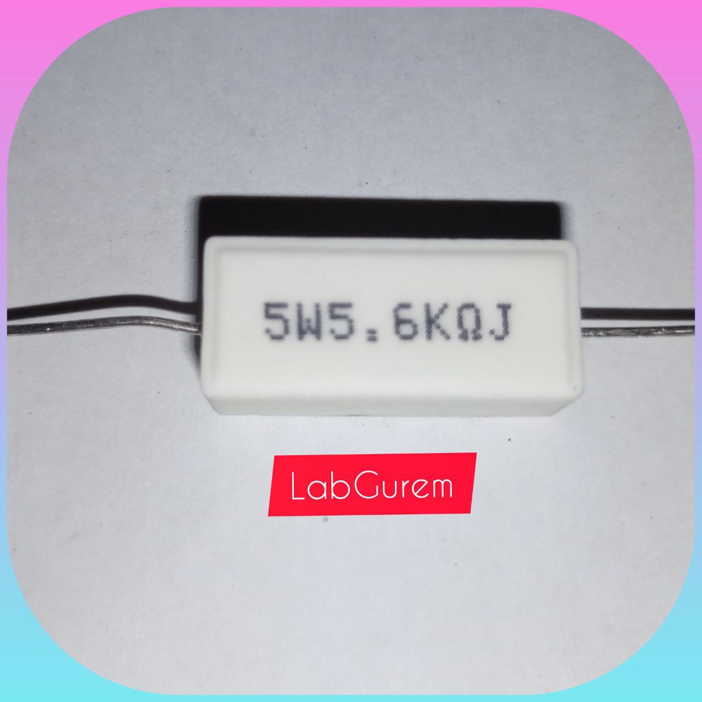 RESISTOR KAPUR 5W 5K6 0.5 OHM 0.22 OHM 10 OHM 6K8 4K7 4,7 0.33 5W