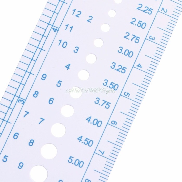 Kniting Gauge atau Alat Pengukur Jarum Rajut