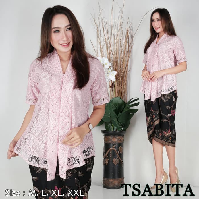 kebaya brukat floy pendek trendy