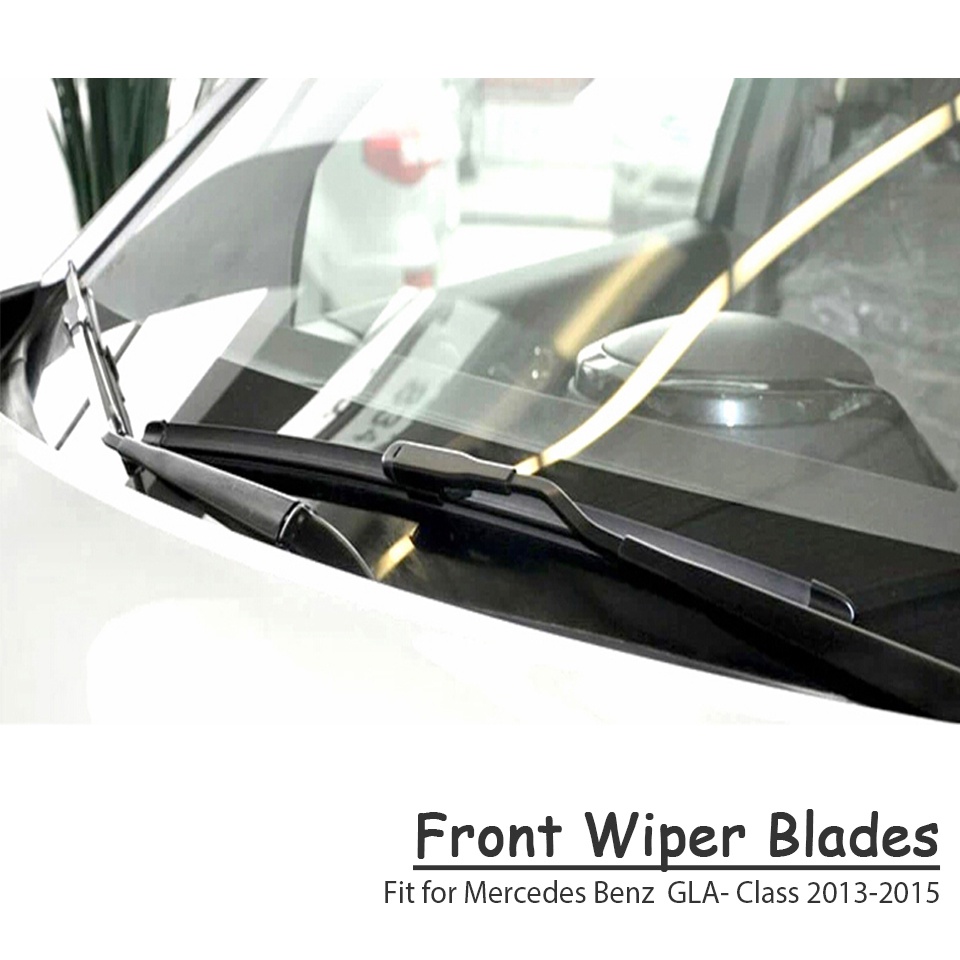 1 Set Blade Wiper Kaca Depan Mobil Bahan Karet Untuk Mercedes Benz GLA Class X156 180 200 250 45 AMG CDI