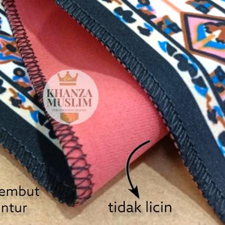 SAJADAH SUEDE TURKI/SAJADAH KALEP TIPIS MURAH 70X110 - Biru, medium 50x110