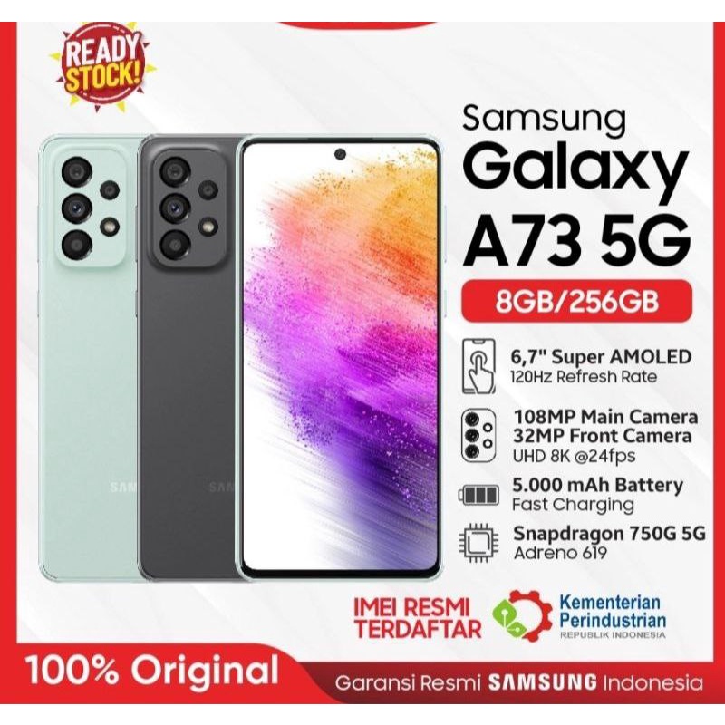 samsung galaxy A73 5G ram 8/256gb garansi SEIN
