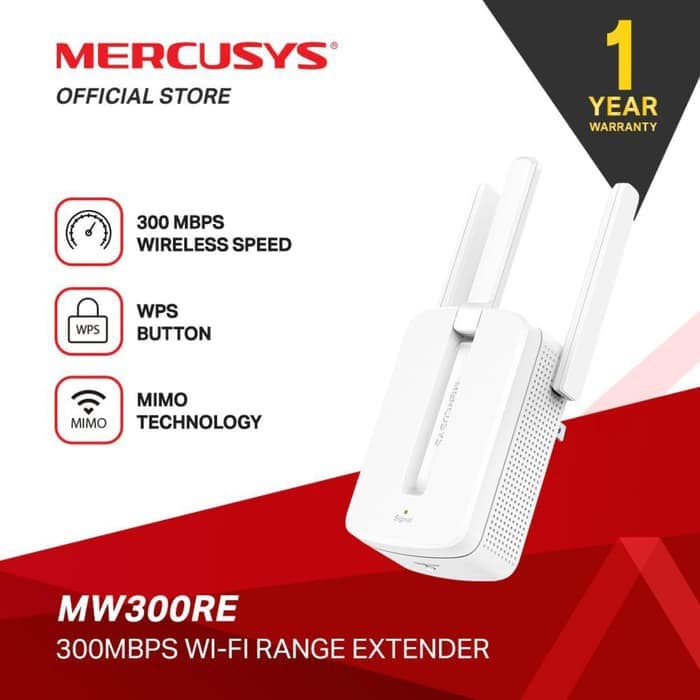 WIfi Range Extender Mercusys 300Mbps MW300RE - Wireless Repeater Wi-fi