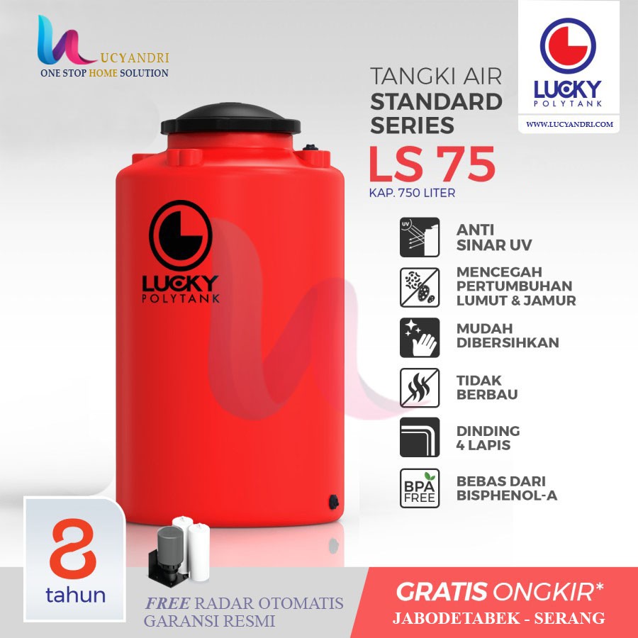 Tangki Air, Toren Air, Tandon Air Lucky Standard LS 750