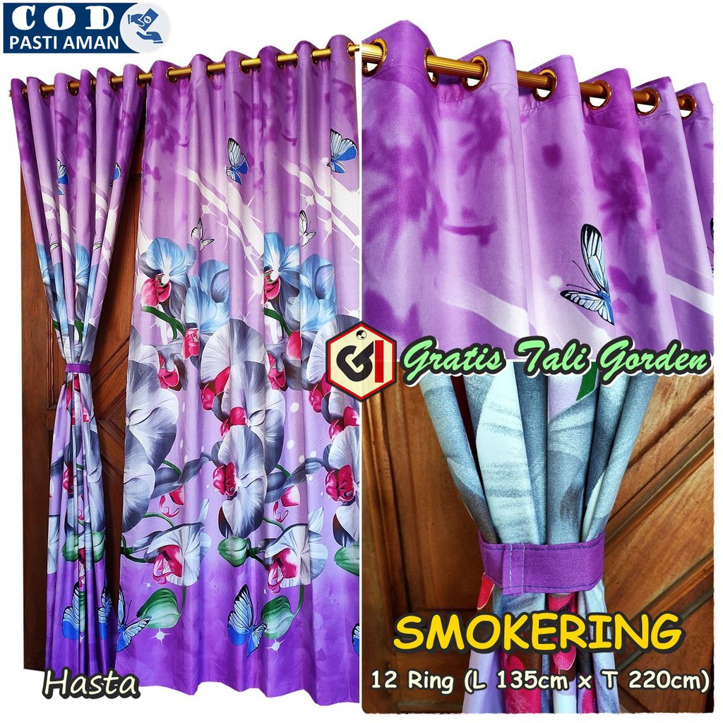 Gorden Pintu Jendela Ukuran Panjang Model Smokering 12 Gorden Pintu Jendela Ukuran Panjang Model Smokering 12