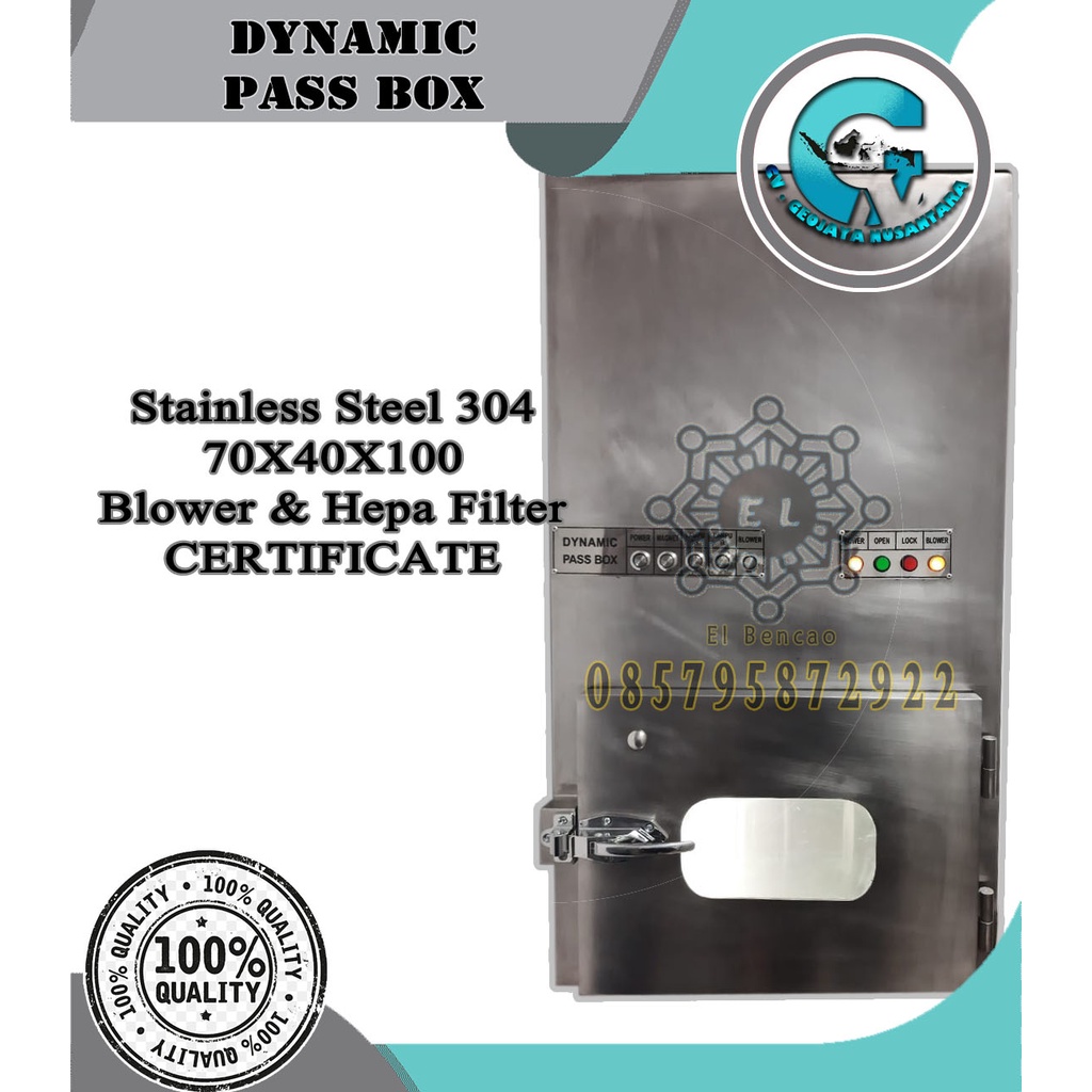 Dynamic Pass Box / Dinamik Pass Box Stainless 304 70x40x100