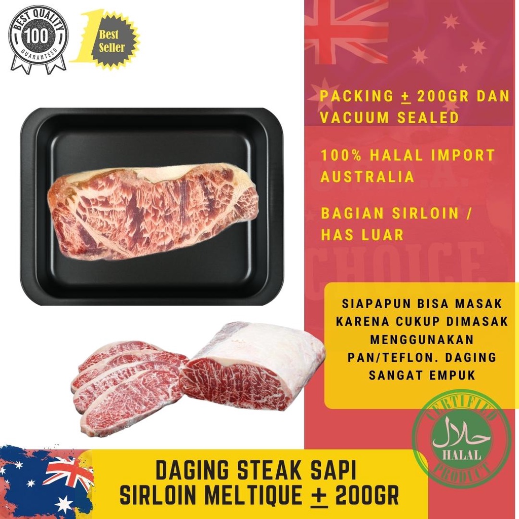 

YOKU SIRLOIN PREMIUM MELTIQUE / STEAK ALA WAGYU / BBQ