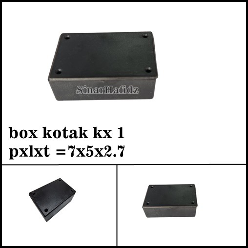 BOX KOTAK KX 1 / BOX PLASTIK HITAM X1