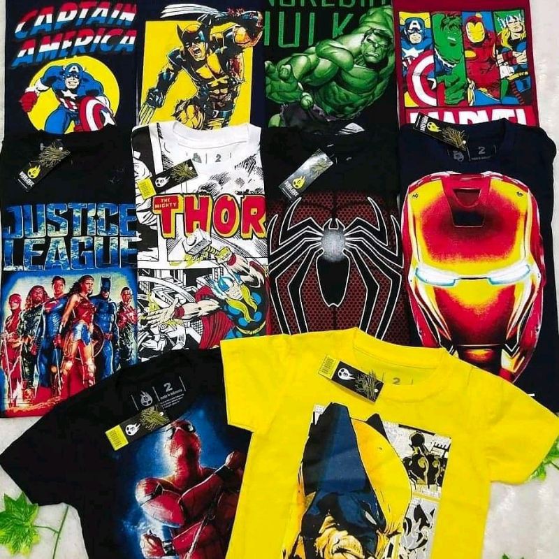 KAOS ANAK SUPERHERO BAJU ANAK SUPERHERO