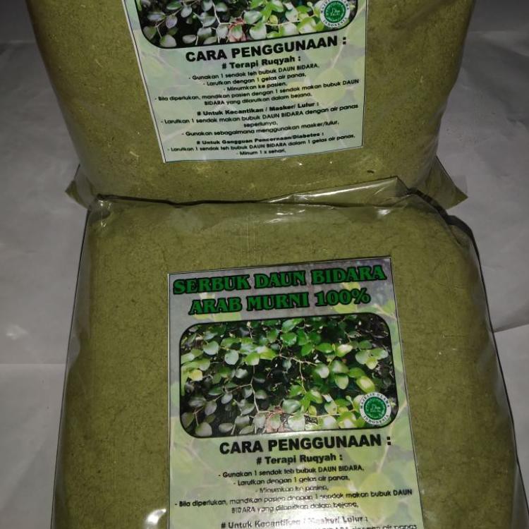 

ONGKIR9RB Serbuk Daun bidara Arab Murni 100% (1kg)