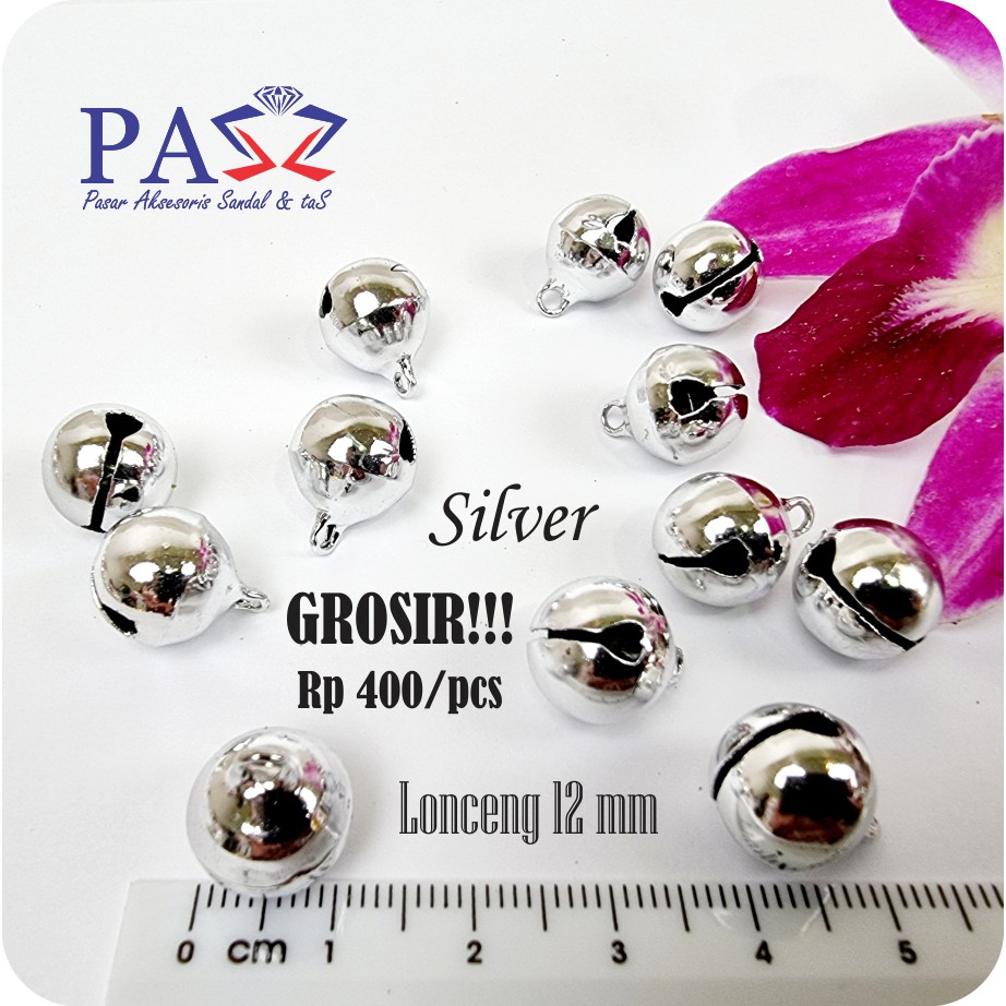 Lonceng 12 mm (Silver)