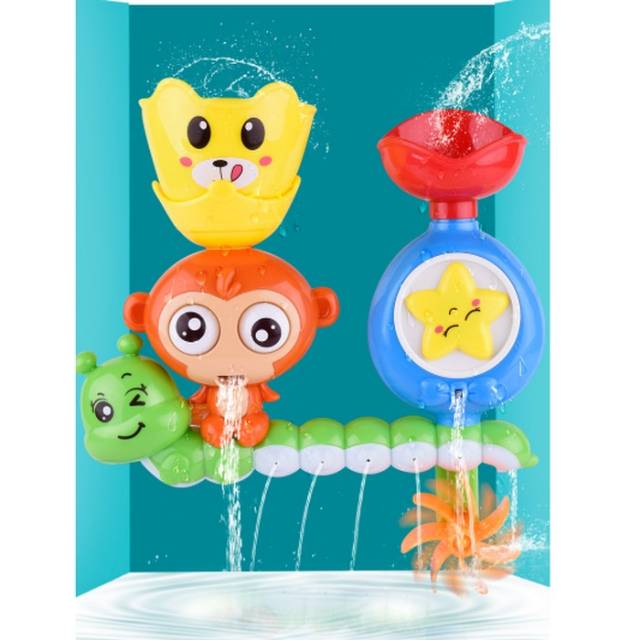 J3 - Mainan shower lucu anak worm