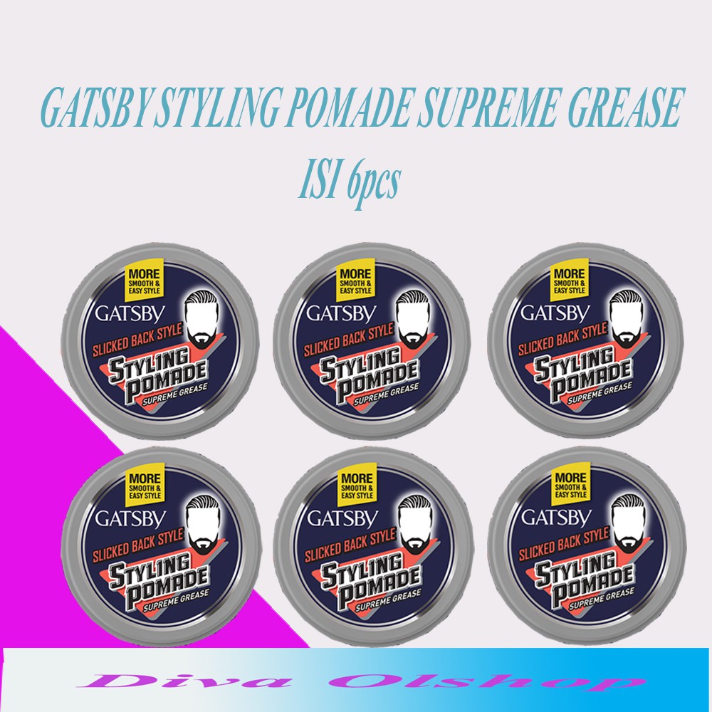 Gatsby Styling Pomade Slicked Back Style 80 g (banded 6 pcs)