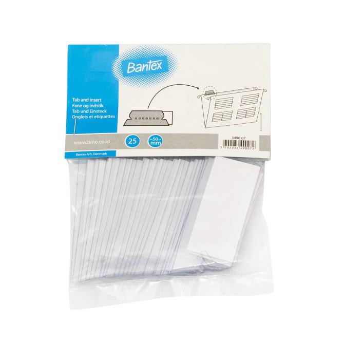 

✨BISA COD✨ Bantex Tab For Suspension File (25 Pcs) #3490 07