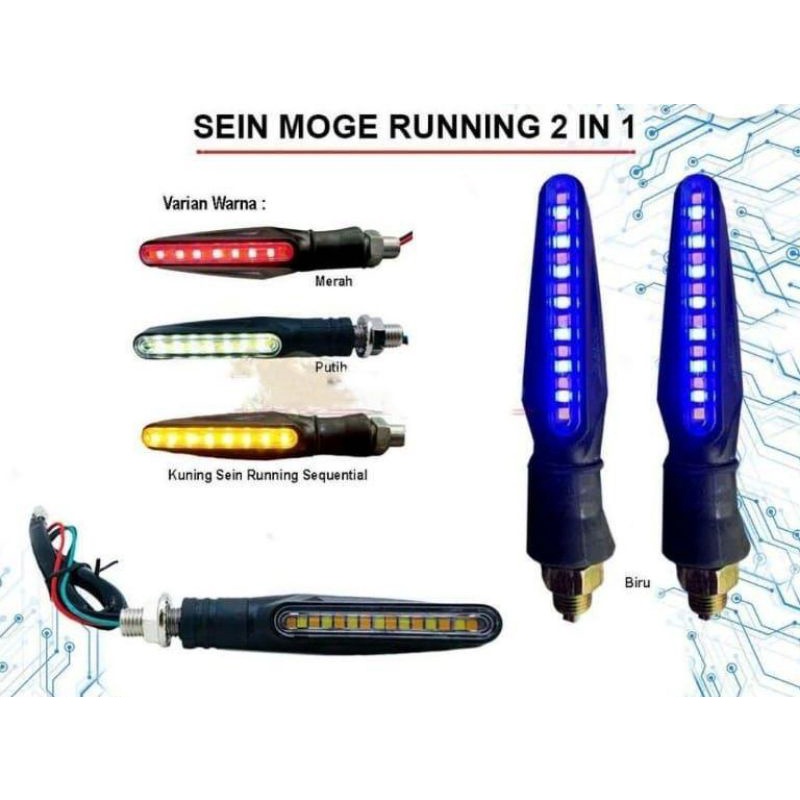 Sen Running Lampu Sein Sen Led Running Model Torpedo Universal