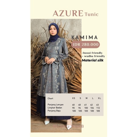 KAMIMA TUNIK azure tunic