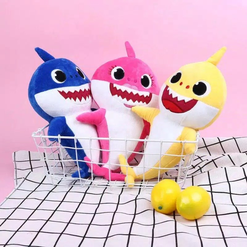 Mainan Boneka Baby Shark Dengan Lampu dan Musik / Baby Shark Doll Mainan