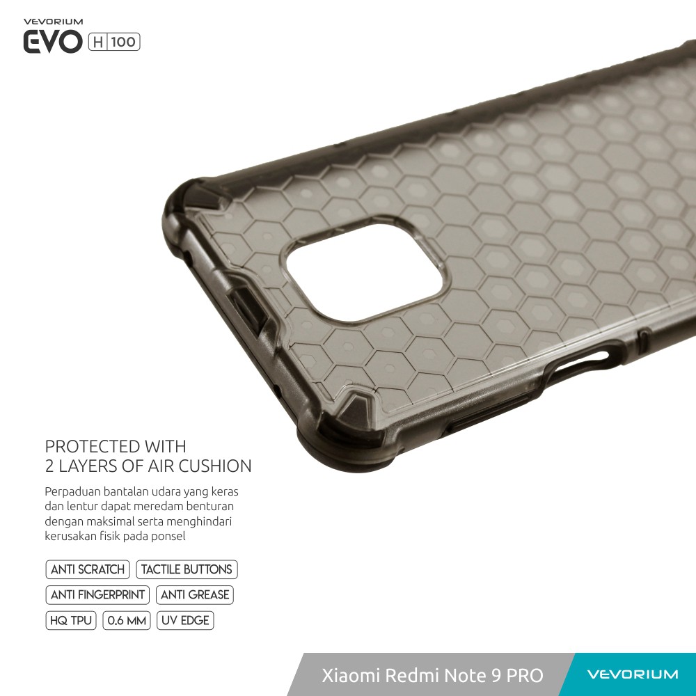 VEVORIUM EVO H100 Xiaomi Redmi Note 9 PRO Hybrid Hard Case Softcase