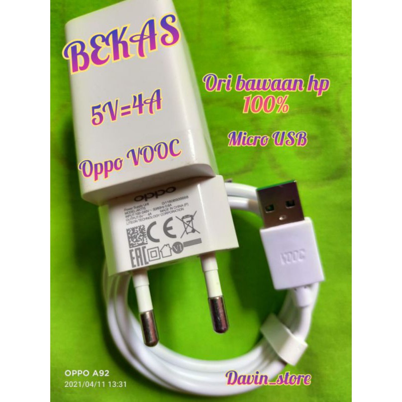 charger Oppo vooc ORI F3plus F9 bisa digunakan diperangkat Oppo F11 F15pro