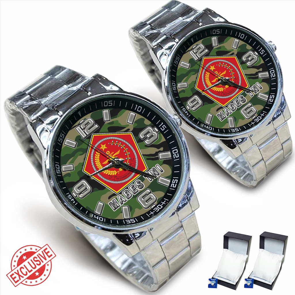 Jam Tangan Rantai Couple MARKAS BESAR T.N.I 01 (Limited Edition)