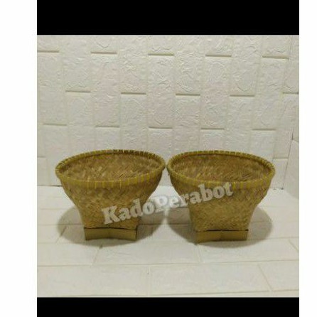 bakul bambu kecil 23cm - bakul tradisional - keranjang bambu wakul