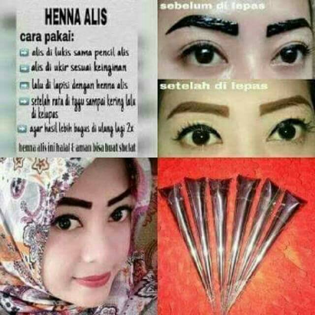 Cetakan alis dan henna alis