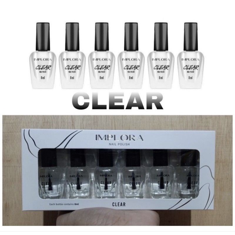 ❤mawarjingga❤ implora kutek bening - base coat implora -- nail polish implora bening / clear