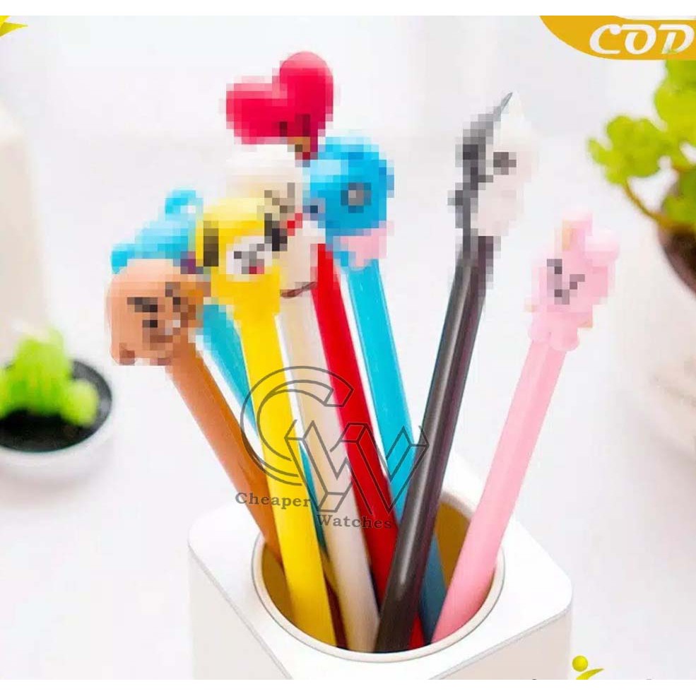 Cheaper-Pena Army Cute Cartoon Ballpoint Pen Pulpen Gel Lucu Murah