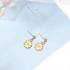 Anting Tusuk Wanita Kekinian Korea Style Import Model Bunga Matahari Ready Stock 436