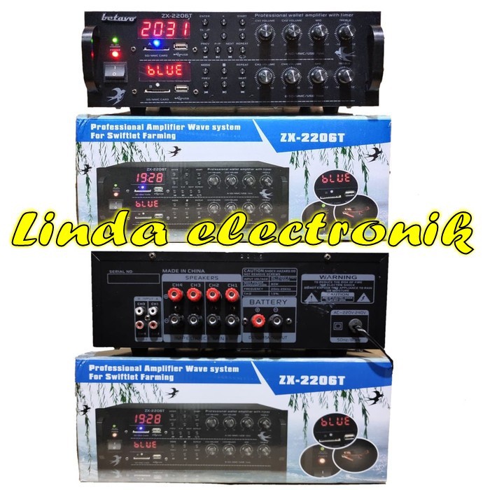 BETAVO ZX 2206T AMPLI TIMER ATAU PEMANGGIL WALET