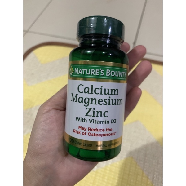 Nature’s Bounty Calcium Magnesium Zinc Vit D3