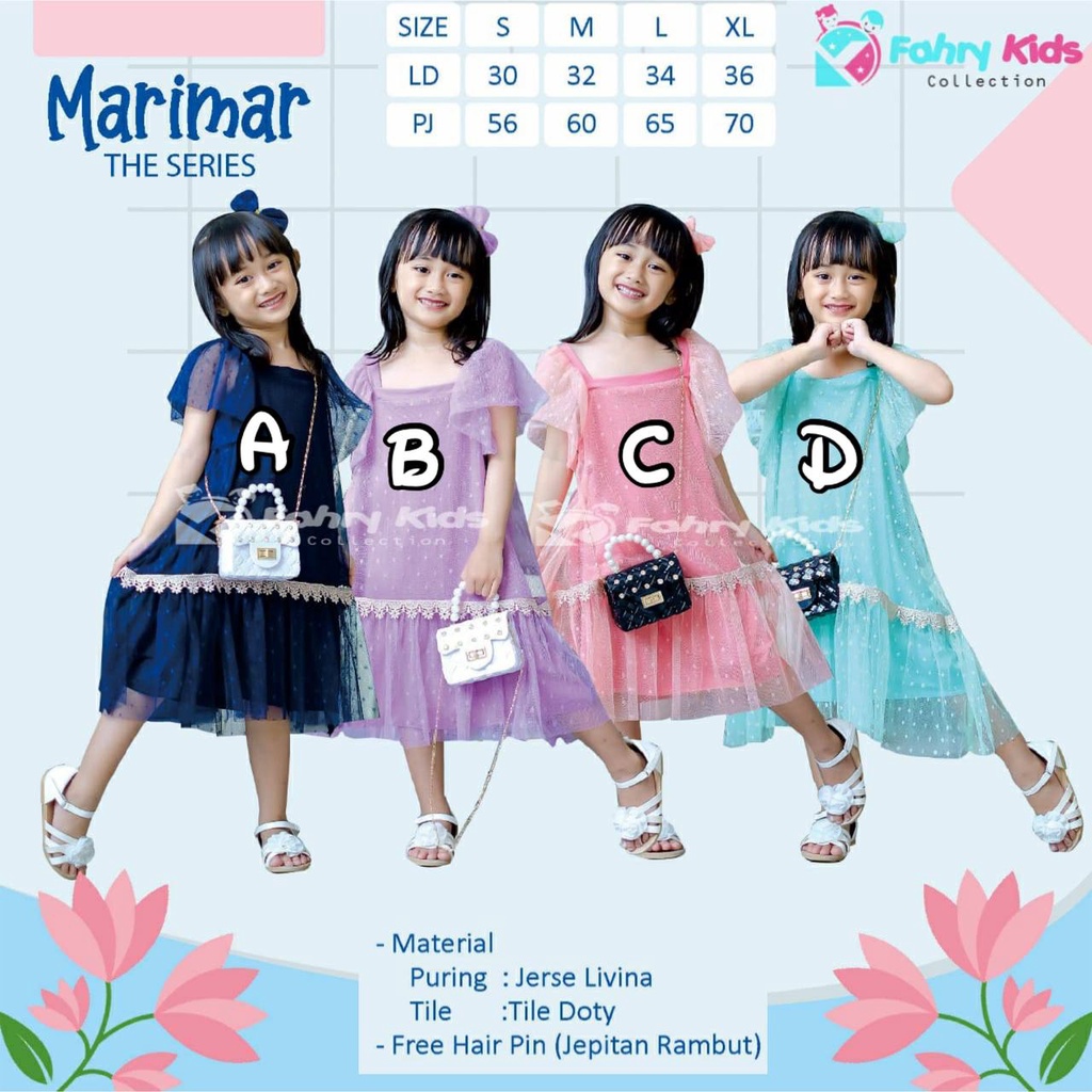 Dress cute marimar By Fahry kids