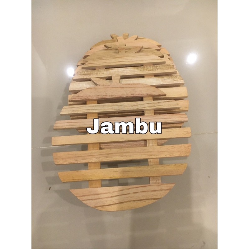 Tatakan panci 16x16 tatakan kayu tatakan piring mangkuk tatakan serba guna