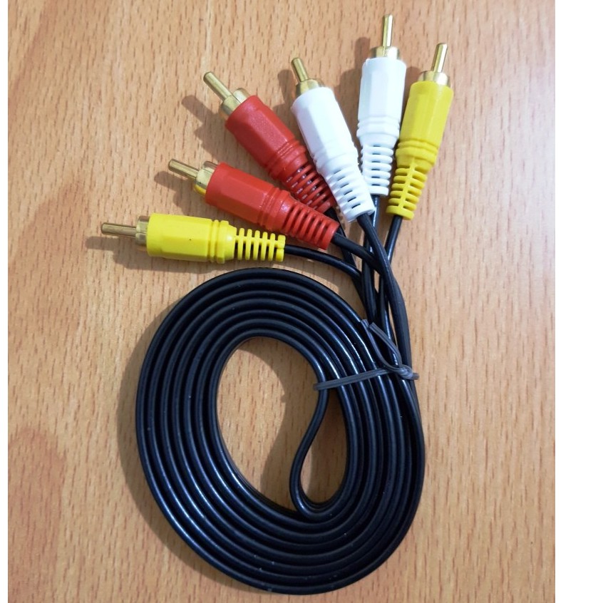 KABEL RCA 3 TO RCA 3 3 METER / VIDEO AV / KABEL MERAH PUTIH KUNING 3M