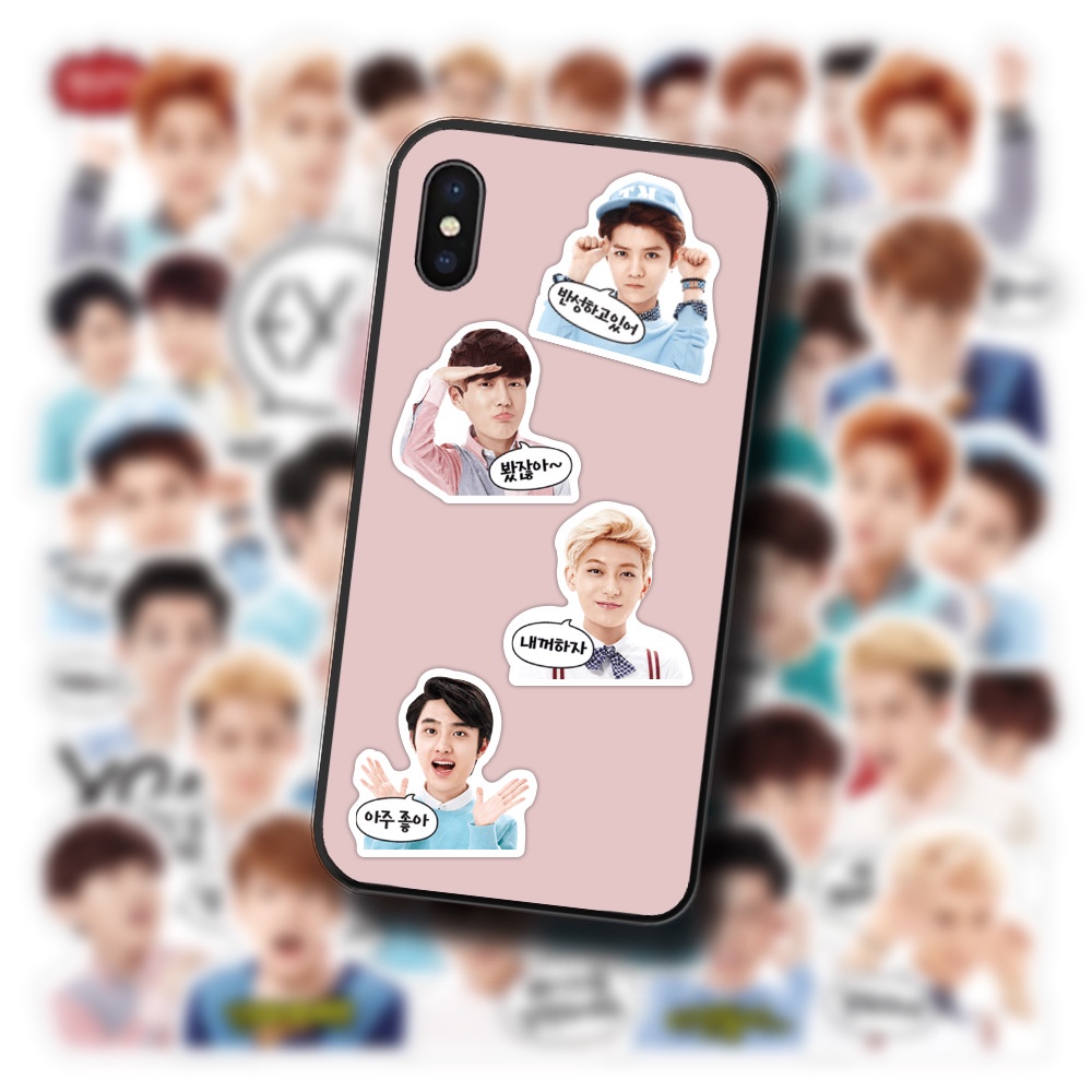 EXO stiker Zhang Yixing Idol dukungan Jurnal bahan Baek Hyun Korea ins Jurnal stiker Xiao Zhang