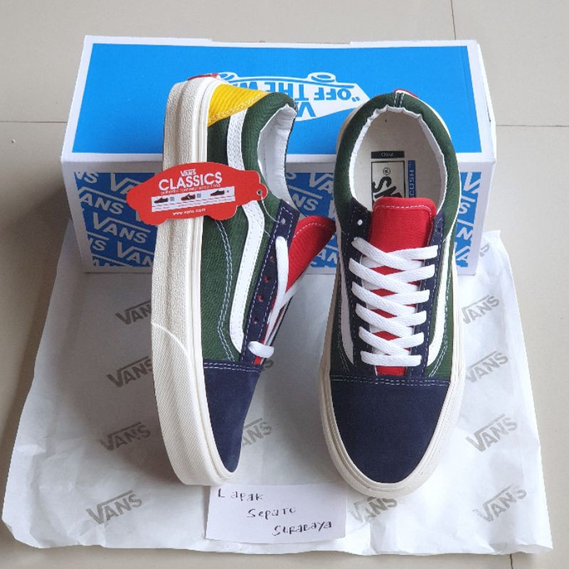 Sepatu Vans Old Skool Vault Og Rainbow Yacht Club PREMIUM BNIB Sneakers Casual Pria Wanita