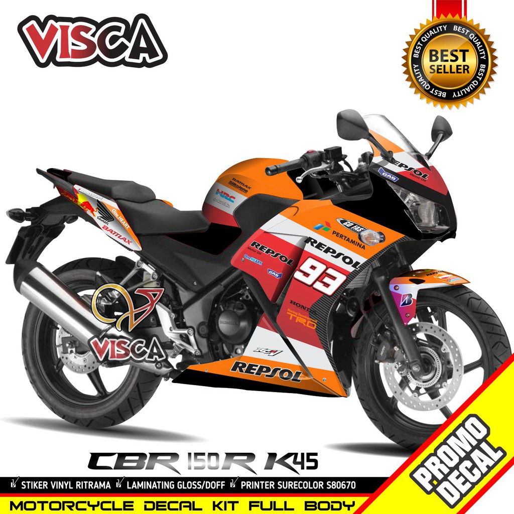 Decal CBR K45 Full Body Repsol Marquez