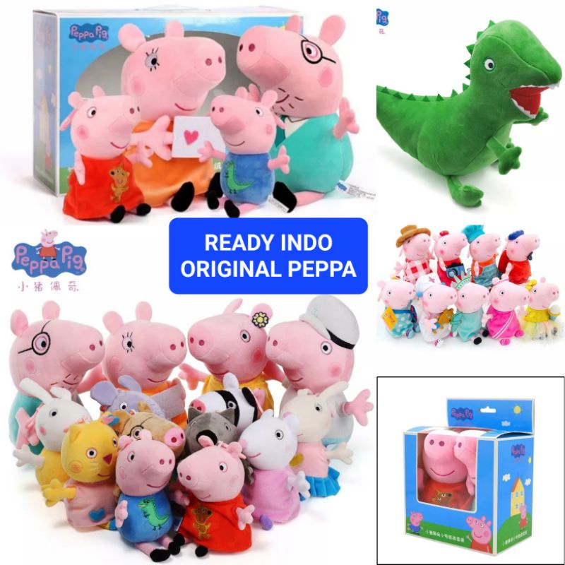 boneka Peppa Pig George plush PeppaPig family dino teman peppa
