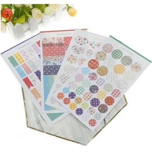 Deco Vintage Sticker - ULIKE Fabric Pattern (4pcs)